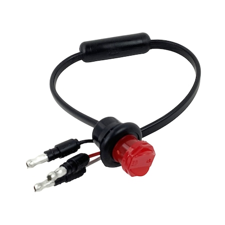 Optronics Red 3/4 In. Pc Rated Marker/Clearance Light With Supplemental Turn Function, .180Male Bullets, Closed MCL121RK9PVG